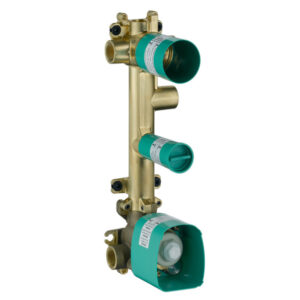 Conjunto básico para módulo termostático 380/120 para instalación empotrada para 3 funciones