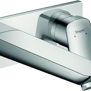 71220000 Logis Mezclador monomando de lavabo empotrado de pared con caño 19,5 cm